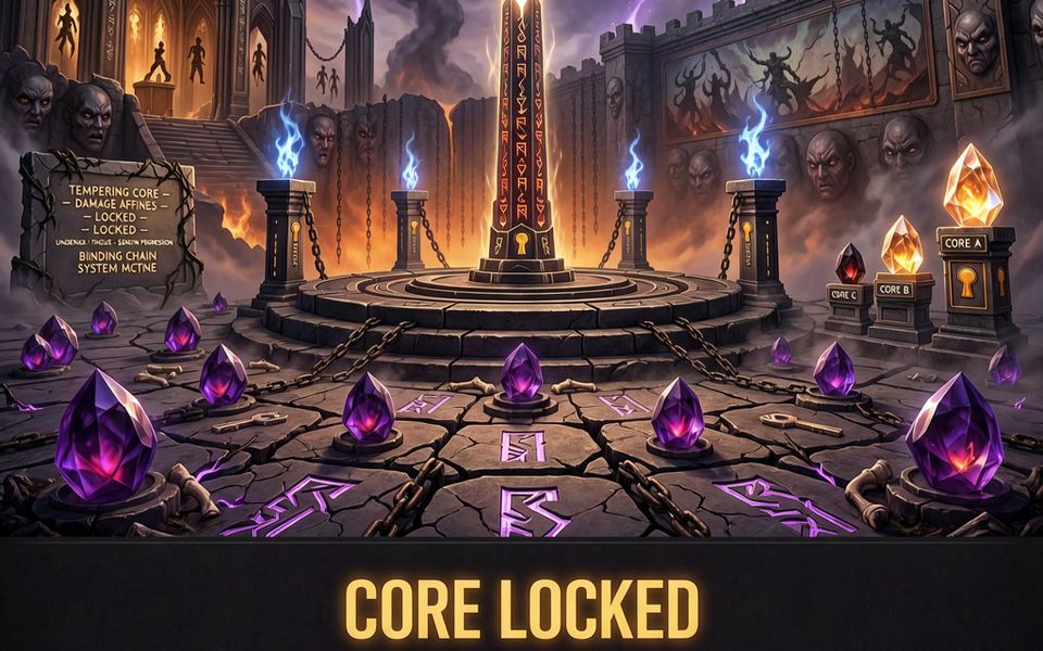 Locking Core Damage Affixes with the Tempering System in Diablo 4 Season — 1